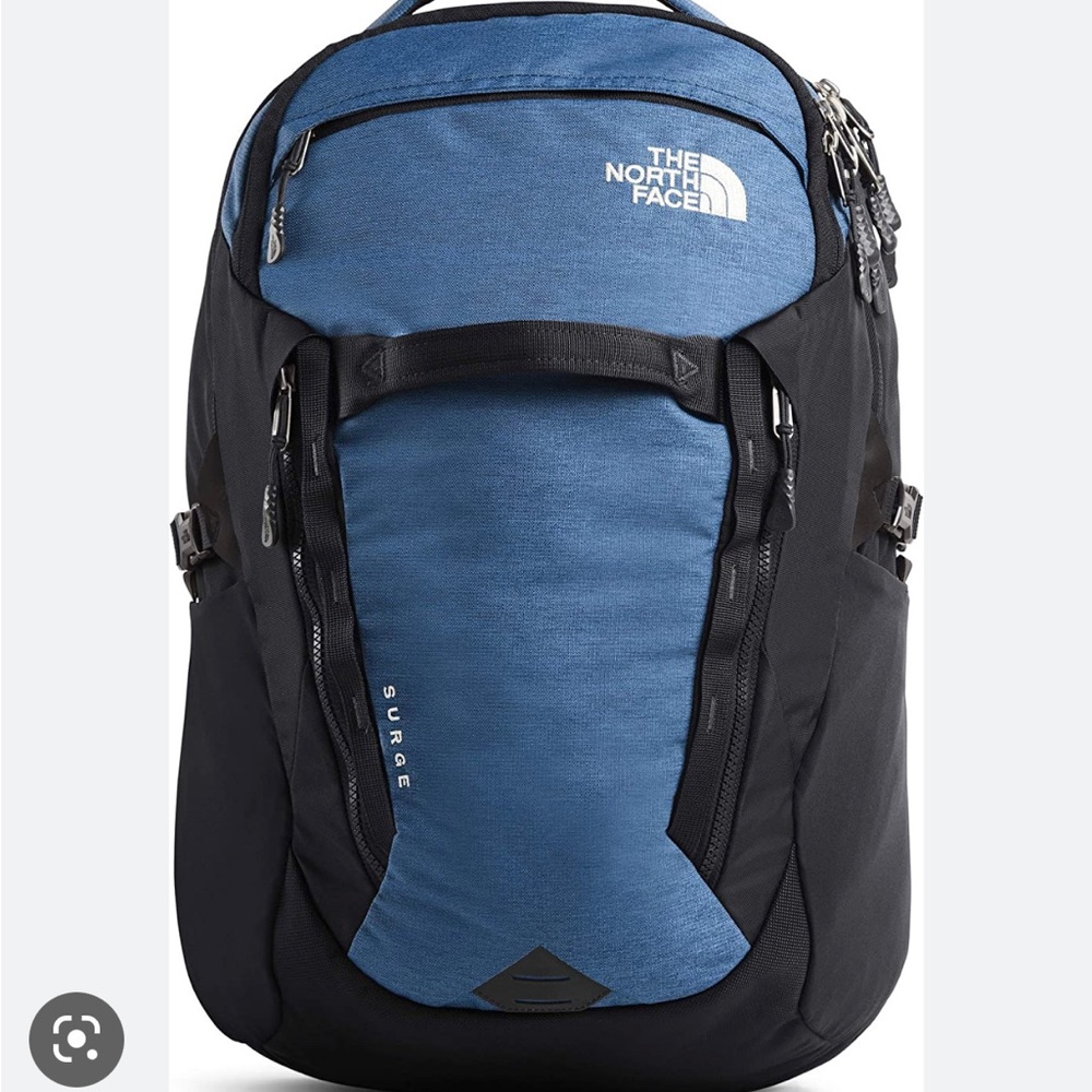 North Face Surge Day Pack blue and black Like New